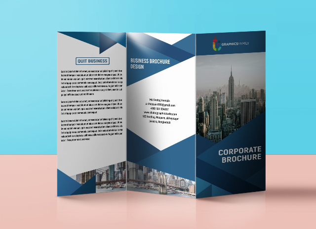 corporate trifold brochure