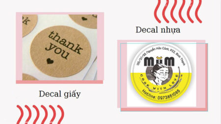 Decal nhựa và decal giấy