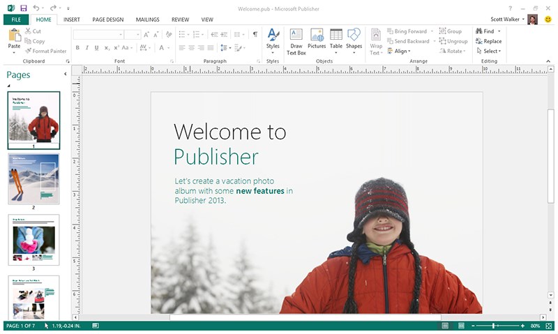 Phần mềm thiết kế Catalogue Microsoft Publisher