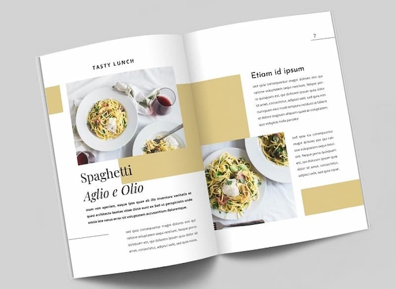 Catalogue giới thiệu đồ ăn ngon hấp dẫn