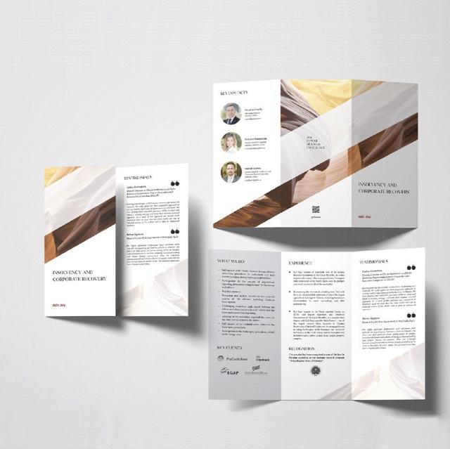 Thiết kế brochure gấp 3 dạng cửa sổ mẫu 2