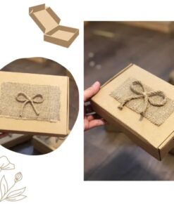 Thiết kế hộp quà tặng 8-3 bằng vải bố bền đẹp theo thời gian