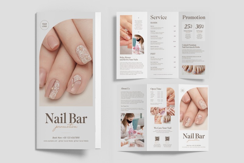 Cách thiết kế brochure nails