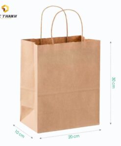 Túi giấy kraft kích thước 30x20x10cm tại xưởng in Đức Thành