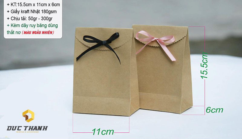 Túi giấy kraft đựng quà tặng mini