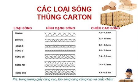 Các loại sóng thùng Carton