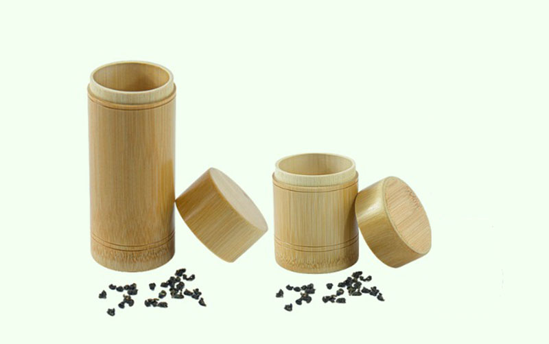 Hộp giấy đựng trà hình ống tre