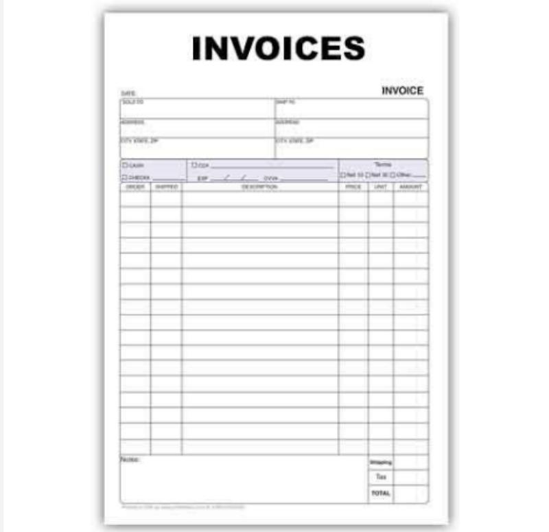 In hóa đơn bán hàng cho công ty INvoices - In Đức Thành