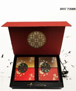 Mẫu hộp giấy đựng trà Ô Long Tứ Quý Hoàng Gia