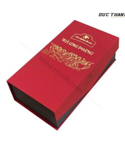 Mẫu hộp giấy đựng trà Tân Cương Long Phượng