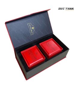 Mẫu hộp giấy đựng trà Tân Cương Long Phượng