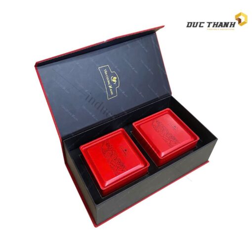 Mẫu hộp giấy đựng trà Tân Cương Long Phượng