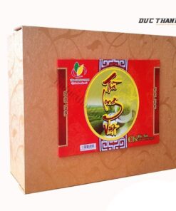 Mẫu hộp giấy đựng trà Tân Cương Long Việt