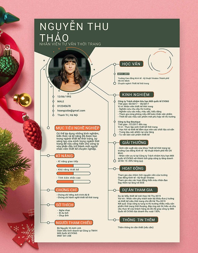 Mẫu Profile cá nhân