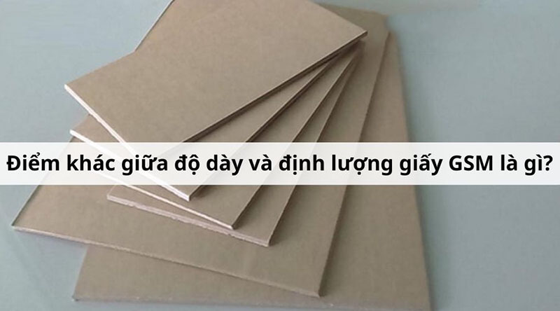 Phân biệt định lượng giấy và độ dày giấy