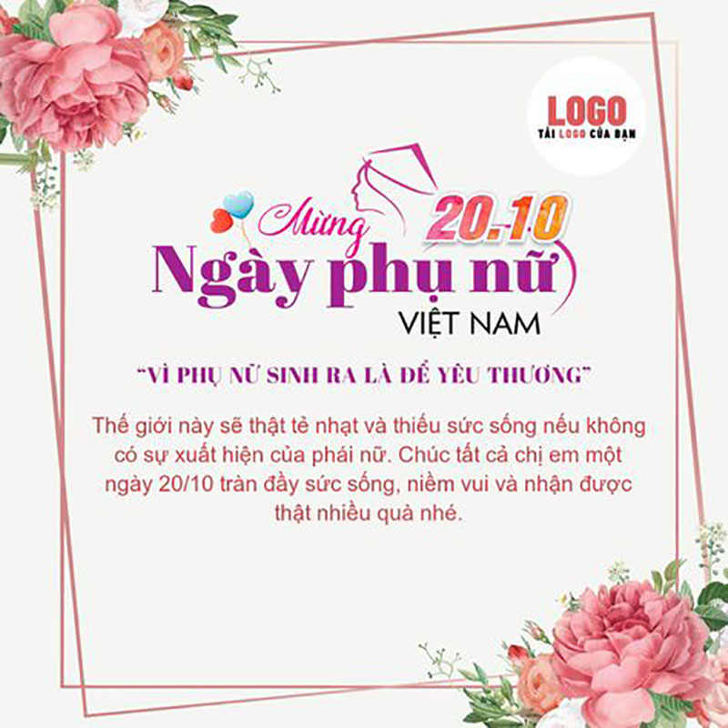 Thiệp chúc mừng 20/10 đẹp