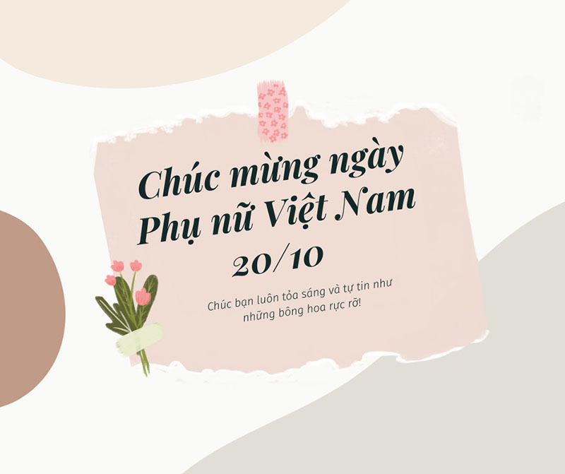 Thiệp chúc mừng 20/10 cho đồng nghiệp, bạn bè