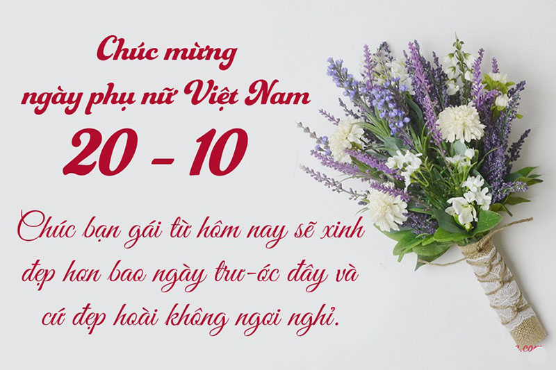 Thiệp chúc mừng 20/10 cho người yêu