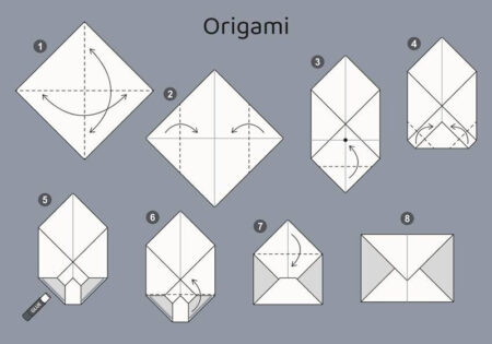 Cách gấp phong bì thư Origami truyền thống