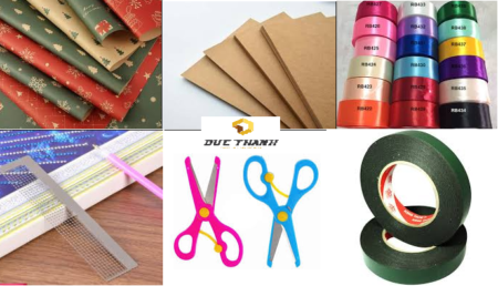 Các vật dụng cần chuẩn bị để làm hộp quà tặng đơn giản tại nhà