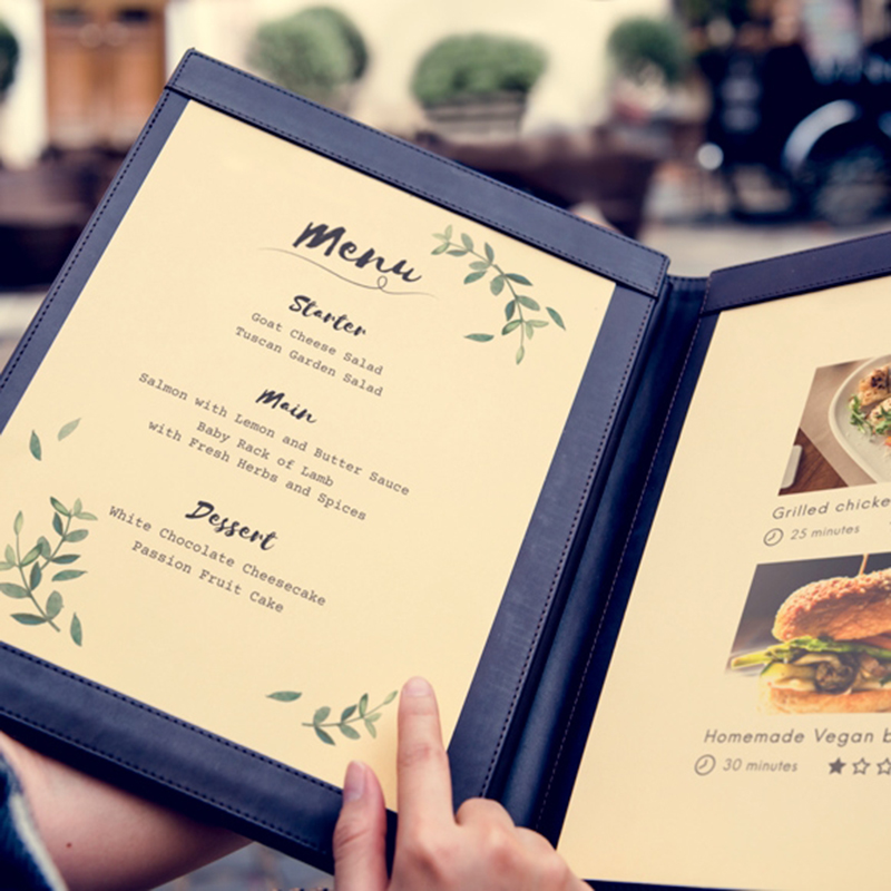 dịch vụ in menu, thực đơn