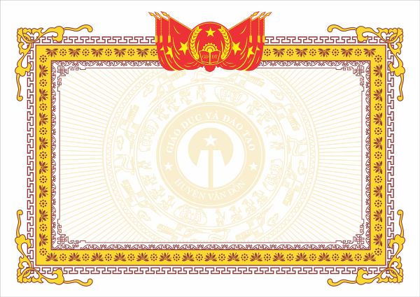 Mẫu phôi giấy khen