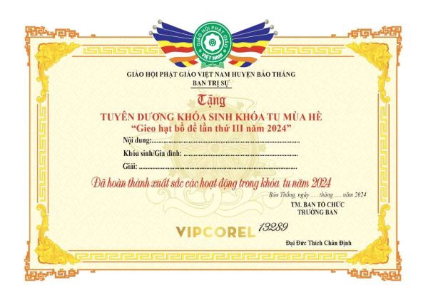 Mẫu phôi giấy khen Đảng ủy, UBND, đoàn thể