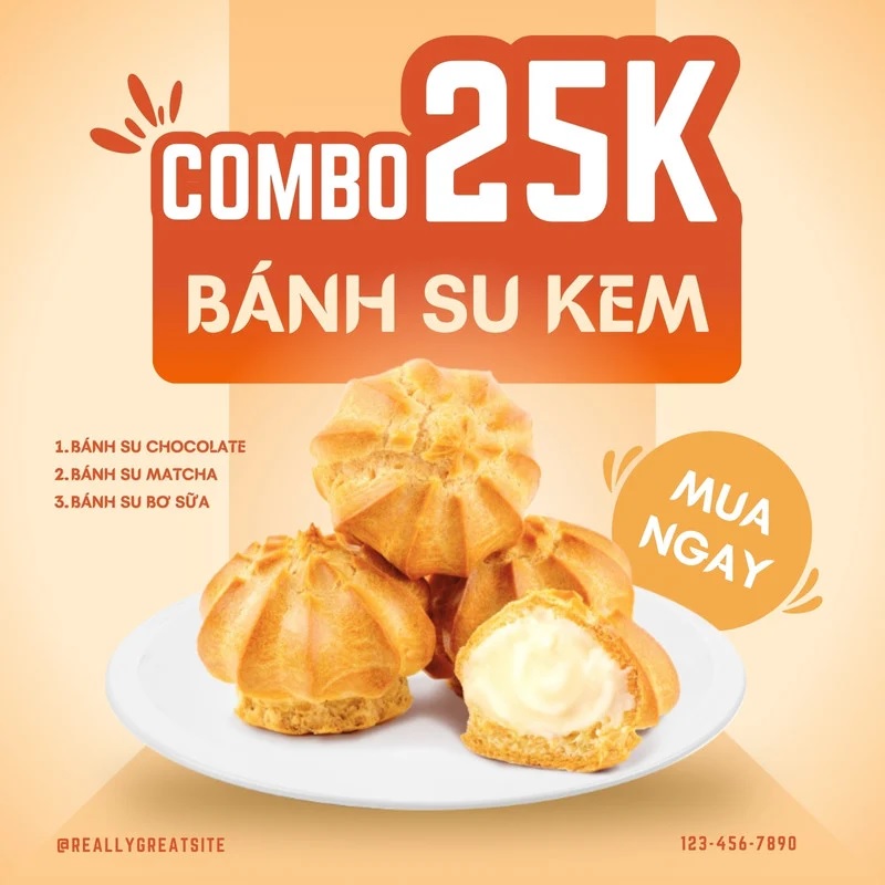 Mẫu tờ rơi quảng cáo đồ ăn