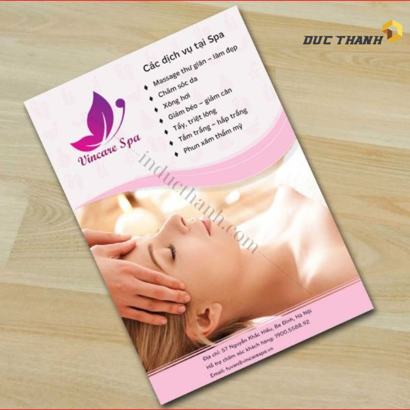 Mẫu tờ rơi spa chăm sóc da