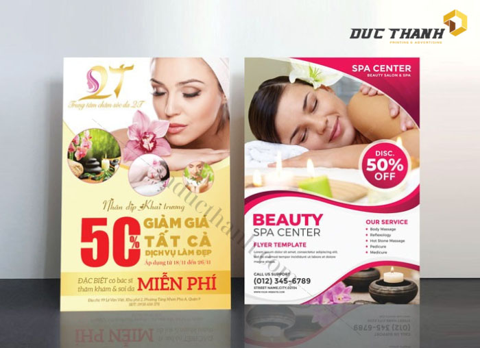 Mẫu tờ rơi spa hiện đại