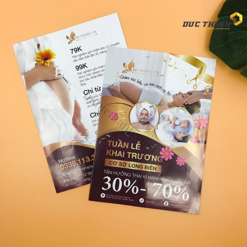 Mẫu tờ rơi spa khai trương