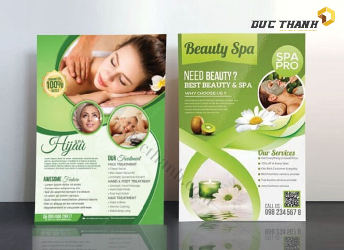 Mẫu tờ rơi spa massage thư giãn