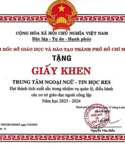 Nội dung cần có khi in giấy khen