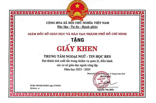 Nội dung cần có khi in giấy khen