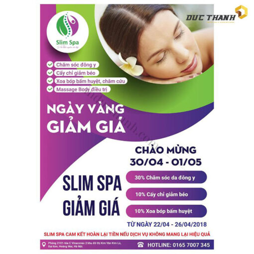Tờ rơi Spa