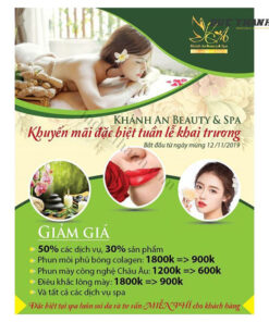Tờ rơi Spa
