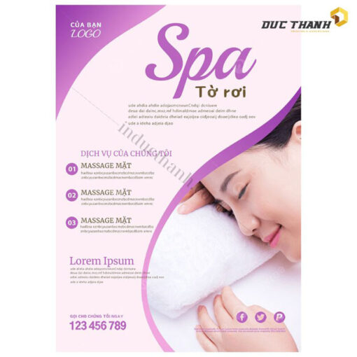 Tờ rơi Spa