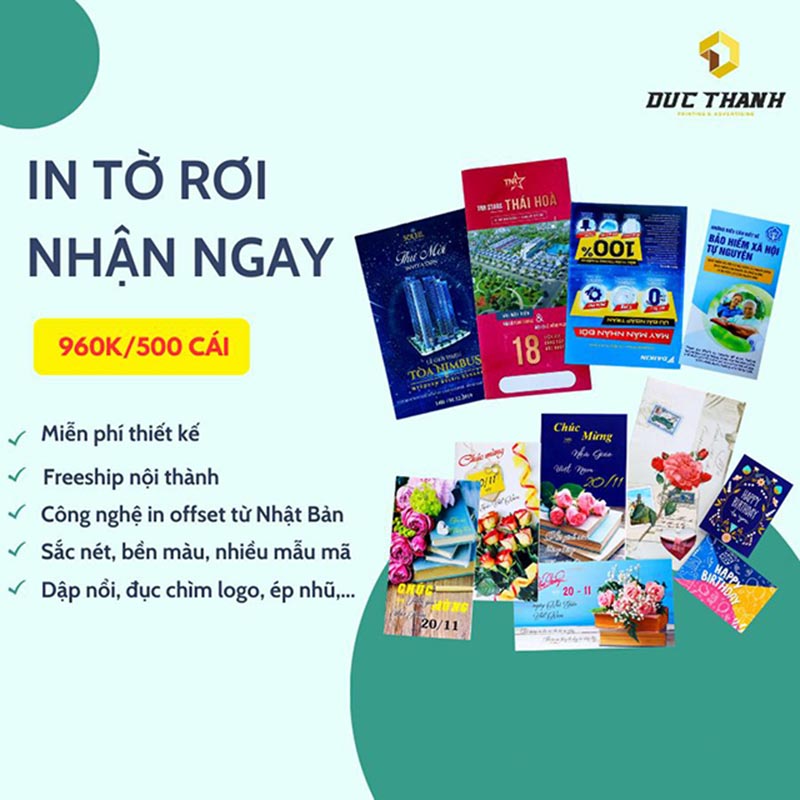 Đơn vị in tờ rơi uy tín