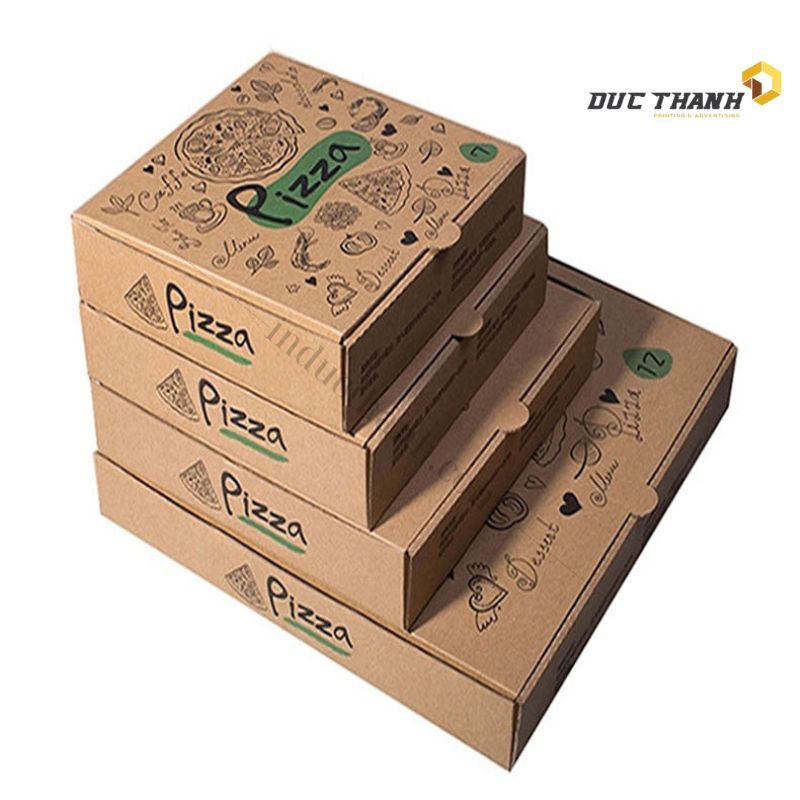 Hộp đựng bánh Pizza giấy Kraft