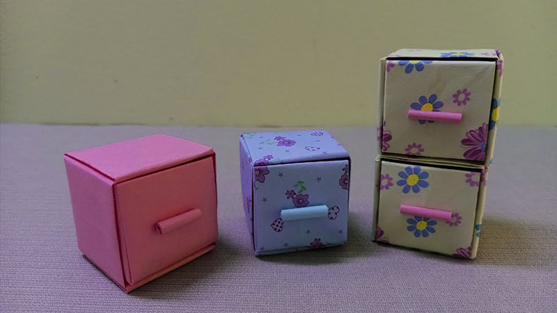 Hộp giấy đựng bút có ngăn kéo