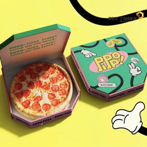 In hộp bánh pizza đa cạnh