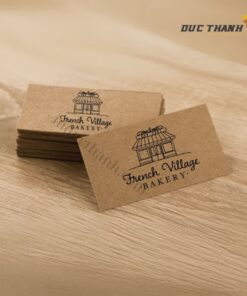 Mẫu card visit giấy kraft