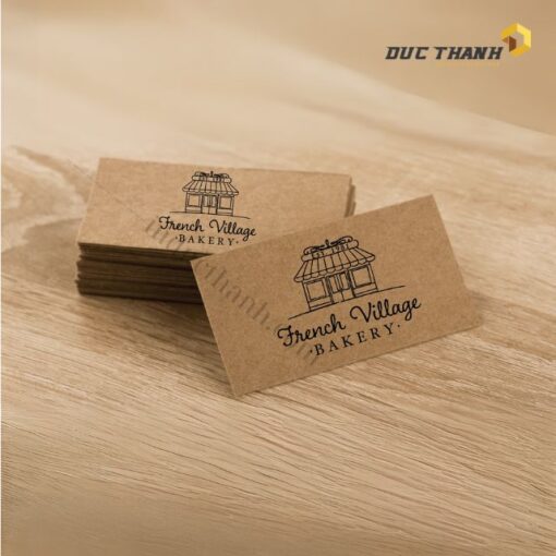 Mẫu card visit giấy kraft