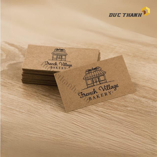 Mẫu card visit giấy kraft