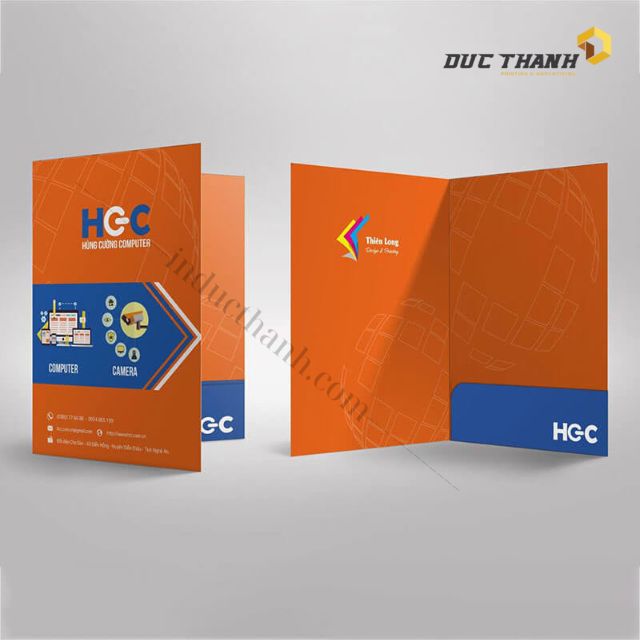 Mẫu kẹp file công ty điện tử