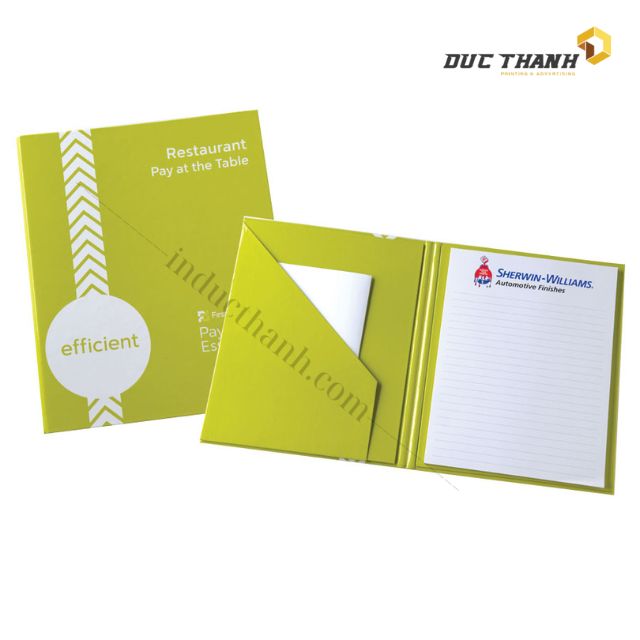 Mẫu kẹp file nhà hàng