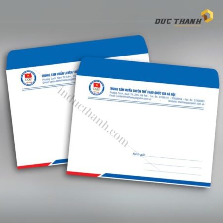 Mẫu phong bì A5 thể thao