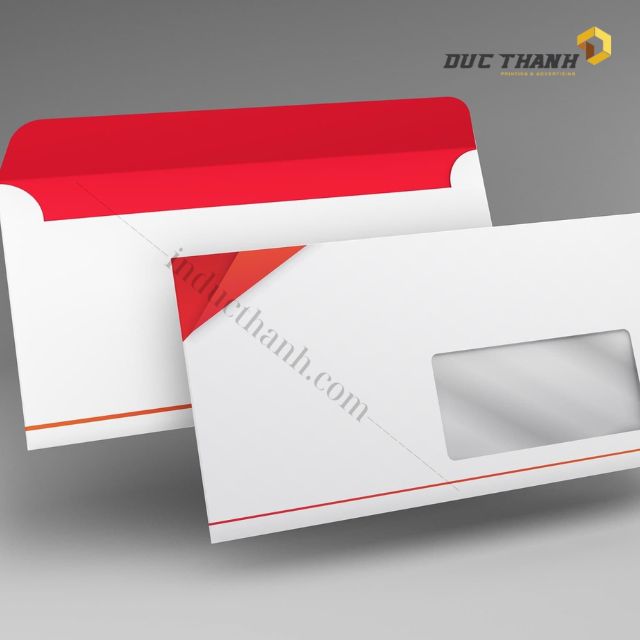 Mẫu phong bì A6 tối giản