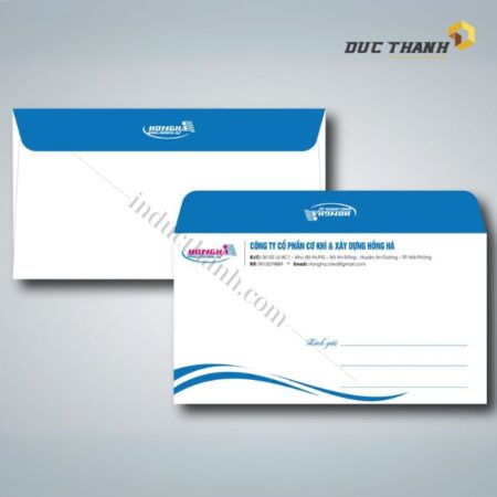 Mẫu phong bì A6 xây dựng