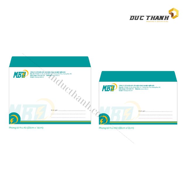 Mẫu phong bì công ty điện lực